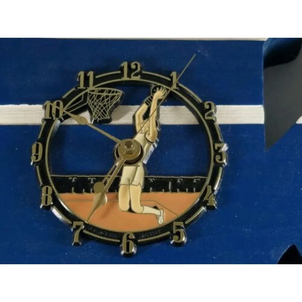 Handmade Wooden Blue University of Kentucky Wildcats Basketball Clock 19